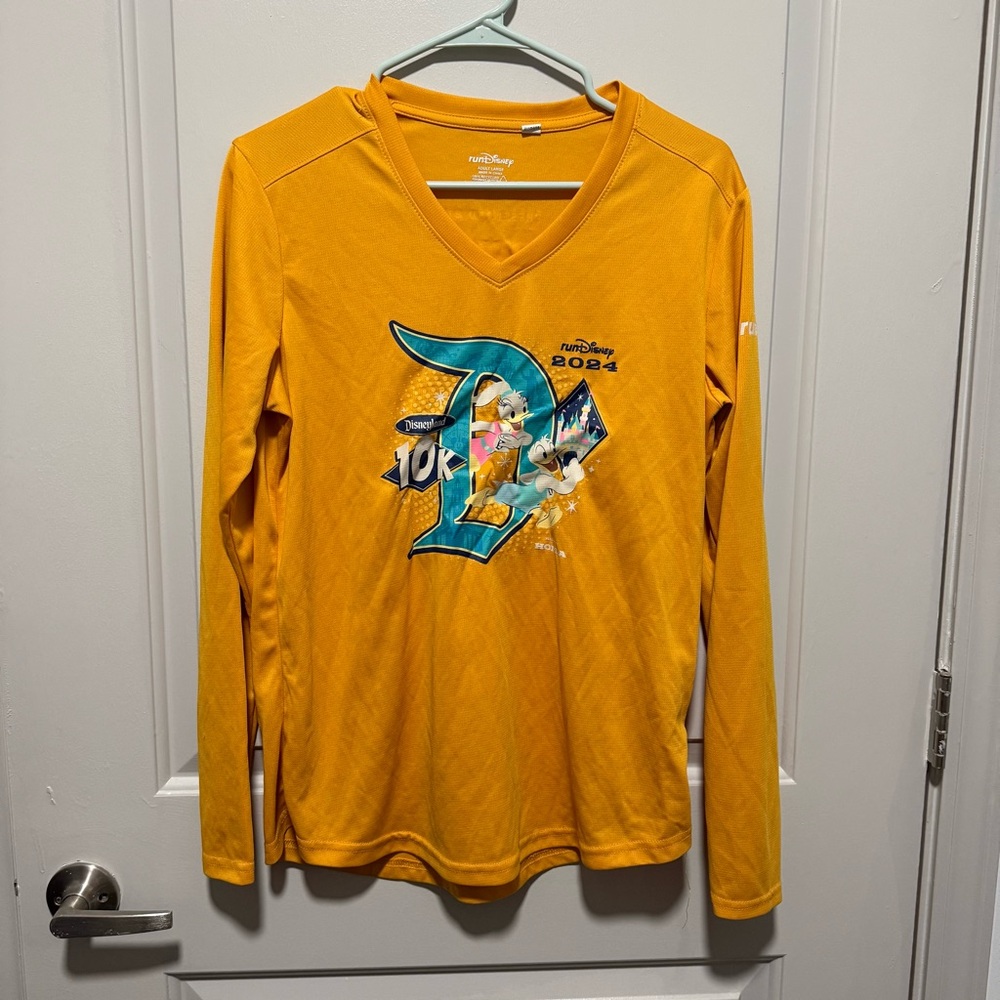 Run Disney 2024 Yellow Long Sleeve Shirt